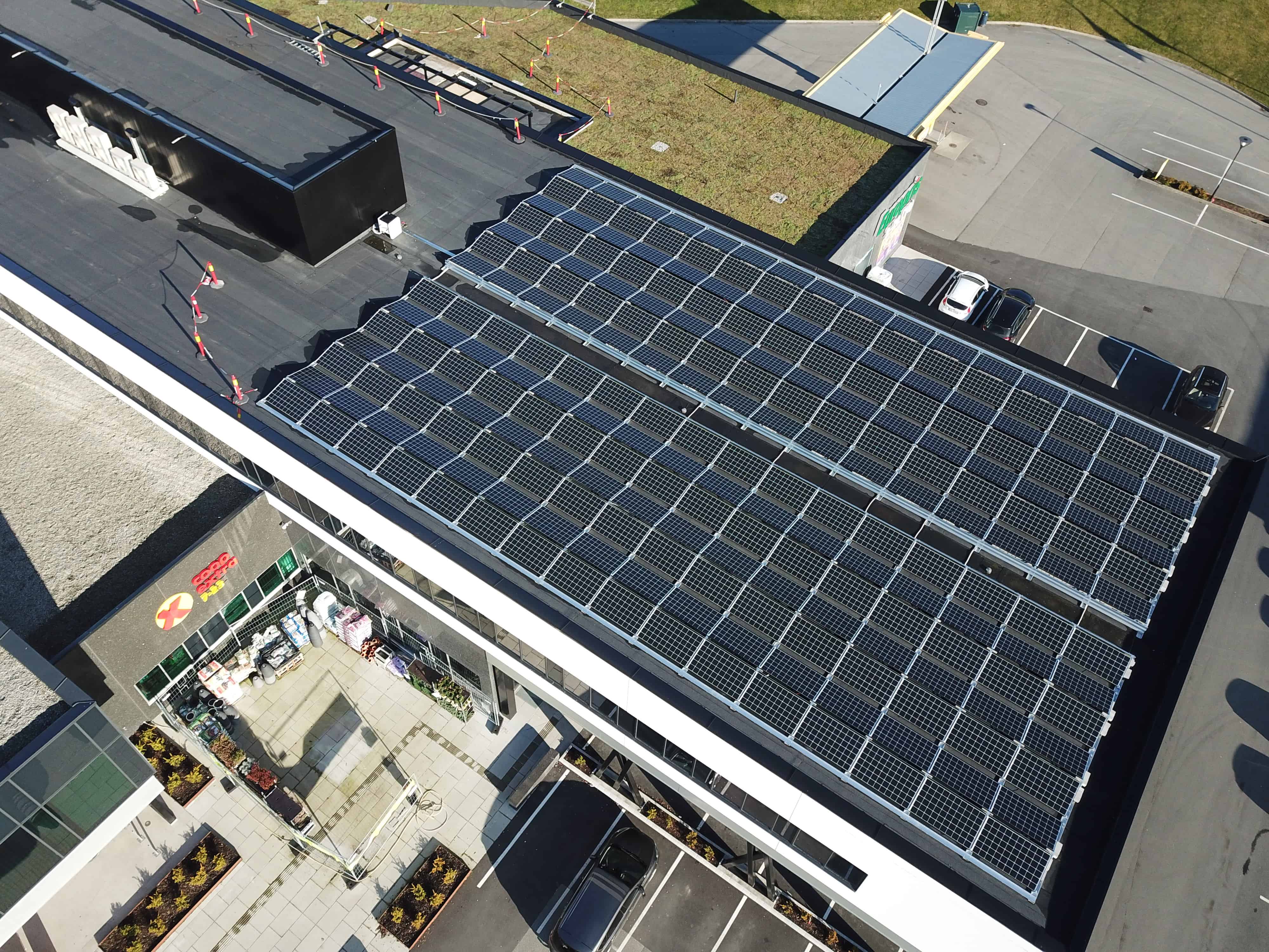 Solceller på taket til DNF